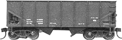 Accurail 2597 HO USRA 2-Bay 55-Ton Open Hopper Kit Data Only