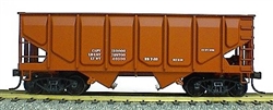 Accurail 2899 HO 55-Ton Panel Side Twin Hopper Data Only Oxide