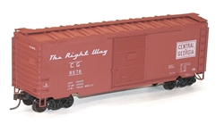 Accurail 3452 HO 40' PS-1 Steel Boxcar Kit Central of Georgia #8576 Boxcar Red The Right Way Slogan