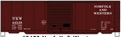 Accurail 3453 HO 40' PS-1 Steel Boxcar Kit Norfolk & Western N&W