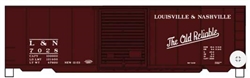 Accurail 3458 HO 40' PS-1 Steel Boxcar Kit Louisville & Nashville Mineral Red