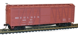 Accurail 4327 HO 40' Single-Sheathed Wood Boxcar w/Wood Doors & Steel Ends Kit Pennsylvania