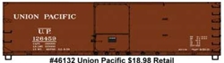 Accurail 46132 HO KIT 40' USRA Wood Double Sheathed Box Union Pacific UP