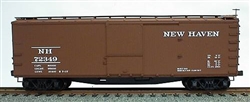 Accurail 46209 HO USRA 40' Double-Sheathed Wood Boxcar Kit New Haven #84263 Lettering Straddling Door Stop