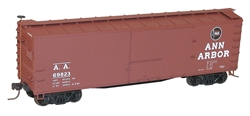 Accurail 4641 HO USRA 40' Double-Sheathed Wood Boxcar Kit Ann Arbor #69823 Boxcar Red black; Flag Logo 112-4641