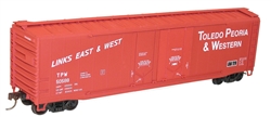 Accurail 5414 HO AAR 50' Double Plug-Door Boxcar Kit Toledo Peoria & Western #50588