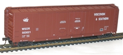 Accurail 5417 HO AAR 50' Double Plug-Door Boxcar Kit Wisconsin & Southern 503021 Boxcar Red 112-5417