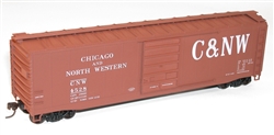 Accurail 5502 HO 50' Steel Boxcar w/8' Superior Doors Roofwalk High Ladders Brakewheel Kit C&NW