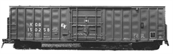 Accurail 5600 HO 50' Exterior-Post Modern Boxcar Kit Undecorated