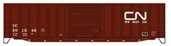 Accurail 5662 HO 50' Exterior-Post Modern Boxcar Kit Canadian National IC 501046 Website Noodle Logo