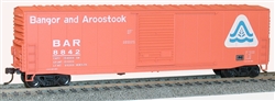 Accurail 5723 HO 50' Welded-Side Single-Door Boxcar Kit Bangor & Aroostook #8842 Triangle Logo