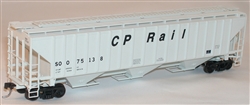 Accurail 6512 HO Pullman-Standard 4750 3-Bay Covered Hopper Kit Canadian Pacific / Soo Line #375138 CP Rail