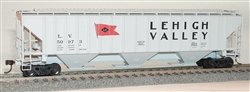 Accurail 6513 HO Pullman-Standard 4750 3-Bay Covered Hopper Kit Lehigh Valley #5097 Flag Logo