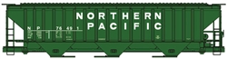 Accurail 6535 HO Pullman-Standard 4750 3-Bay Covered Hopper Kit Northern Pacific 76491