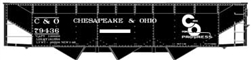 Accurail 75201 HO AAR Offset Side 3-Bay Coal Hopper Chesapeake & Ohio C&O 112-75201