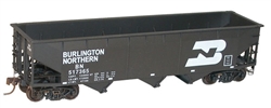 Accurail 7549 HO AAR 70-Ton Offset-Side 3-Bay Hopper Kit Burlington Northern BN #517365 Large Logo