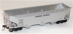 Accurail 7550 HO AAR 70-Ton Offset-Side 3-Bay Hopper Kit Canadian National #109103
