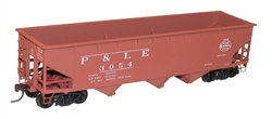 Accurail 7554 HO AAR Offset Side 3-Bay Coal Hopper Hopper Pittsburg & Lake Erie P&LE 112-7554