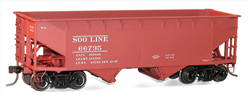 Accurail 7722 HO 50-Ton Offset-Side 2-Bay Hopper Kit Soo Line #66735