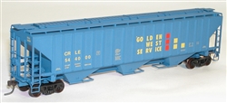 Accurail 80619 HO Pullman-Standard 4750 3-Bay Covered Hopper Kit Golden West Service CRLE #544000