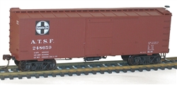 Accurail 8097 HO 36' Double-Shealthed Wood Boxcar Straight Underframe 3-Pack Kit Santa Fe 112-8097