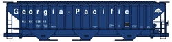 Accurail 81273 HO Pullman Standard 4750 3 Bay Covered Hopper Kit Georgia Pacific 53512