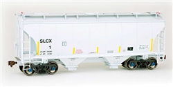 American Limited 2006 HO TrinityRail 3281 cf 2-Bay Covered Hopper St Lawrence Cement SLCX #1