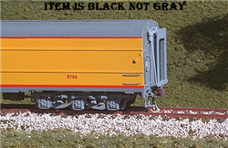 American Limited 9016 HO Working Diaphragm Kits 6 Pairs Black Fits Athearn Streamlined Cars