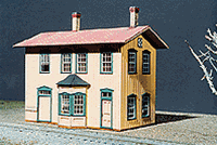 American Model Builders 125 HO Santa Fe #1 Standard Two-Story Depot Kit