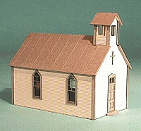 American Model Builders 491 O Crossroads Church Kit