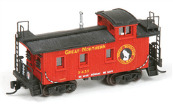 American Model Builders 550 N Great Northern 25' Wood Cupola Caboose Kit 1950s Modernized Version Undecorated
