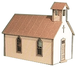 American Model Builders 791 HO Crossroads Church LASERkit Xpress Kit