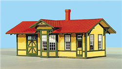 American Model Builders 802 HO Atchison Topeka & Santa Fe #1 Standard Depot Laser-Cut Wood Kit