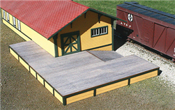 American Model Builders 809 HO Santa Fe Standard Freight Dock Laser-Cut Wood Kit