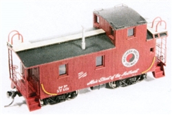 American Model Builders 885 HO Northern Pacific 1700 Series Wood Cupola Caboose Laser-Cut Wood Kit Less Trucks Couplers & Decals