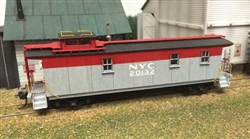 American Model Builders 888 HO NYC Pacemaker Wood Cupola Caboose LASERkit Laser-Cut Wood Kit Unpainted Includes Decals