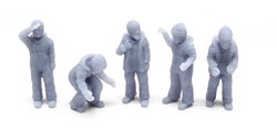 All Scale Miniatures 1600994 N Fishermen pkg(5)