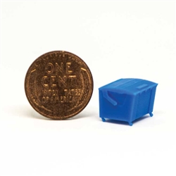 All Scale Miniatures 1601649 N Dumpster Square Rear Load w/Casters