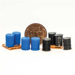 All Scale Miniatures 870946 HO Kit 4 ea Durms Blue & Black 10/