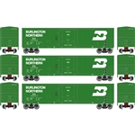 Athearn 2058 HO 50' Youngstown Plug Door Box Car BN #747917/747936/747955 (3)