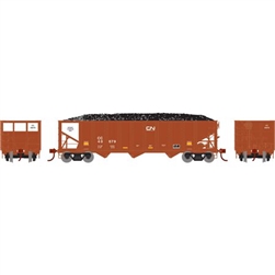 Athearn 25576 N 40' 3-Bay Ribbed Hopper w/Load CC Canadian National #40079