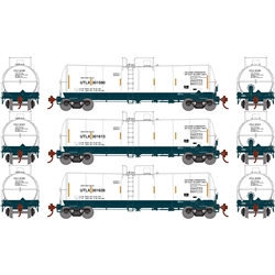 Athearn 16401 HO 16K Gal Clay Tank UTLX #301590/301613/301626