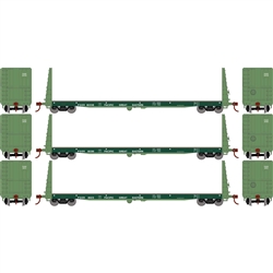 Athearn 17080 HO 60' Bulkhead Flat PGE (3)