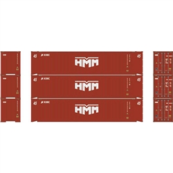 Athearn 28036 HO 45' Container HMM/KOBC #1 (3)