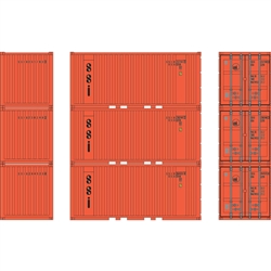 Athearn 28077 HO 20' Corrugated Container SSIU (3)