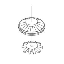 Athearn 31002 HO Fans Set 36" Button Top/CF7 (3)