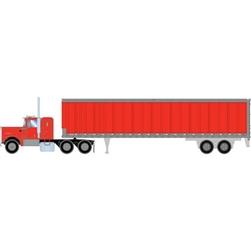 Athearn 41089 HO Kenworth Tractor & Trailer Red