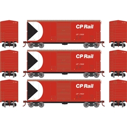 Athearn 67968 HO 40' Modern Box Car Canadian Pacific CPR #17024/17029/17035