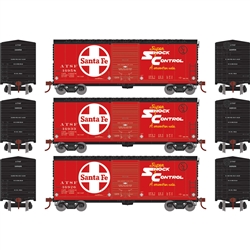 Athearn 69435 HO 40' Modern Box Car Santa Fe ATSF #16926/16933/16958