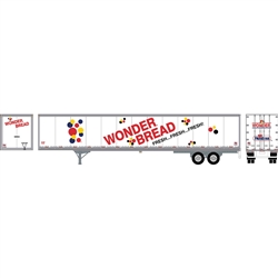 Athearn 72817 HO 53' Wabash Plate Trailer Wonder Bread #61384